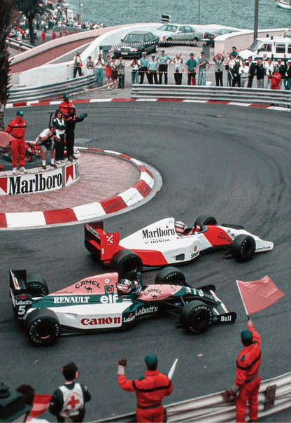 Monaco Grand Prix | Ayrton Senna vs Nigel Mansell | Vintage F1 Racing