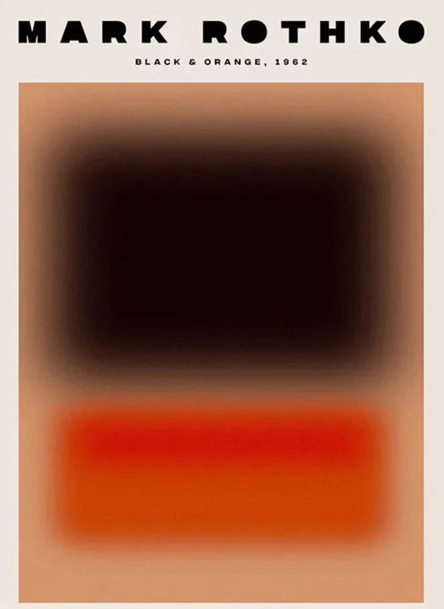 Mark Rothko | Blurred Red & Black Abstract