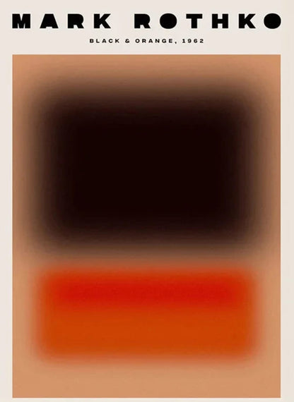 Mark Rothko | Blurred Red & Black Abstract