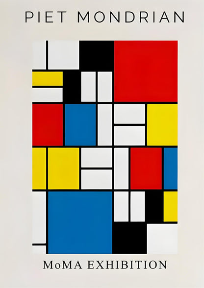 Mondrian Composition | Abstract Color Blocks