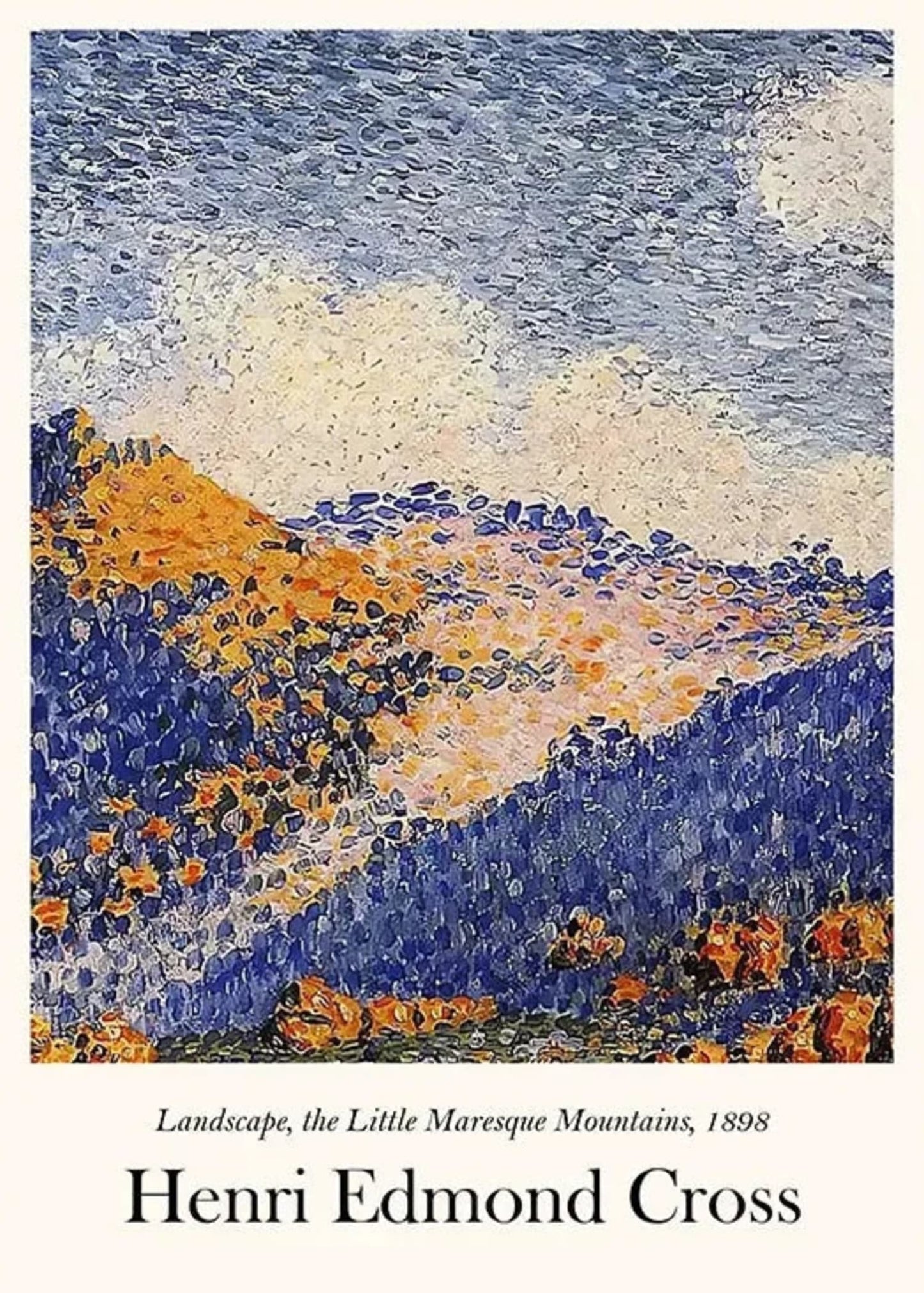 Henri Edmond Cross | The Little Maresque Mountains Landscape