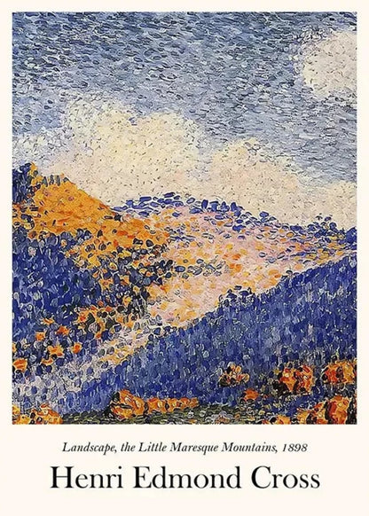 Henri Edmond Cross | The Little Maresque Mountains Landscape