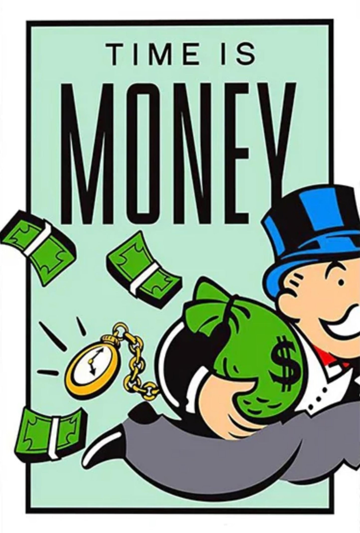 Monopoly | Time is Money Design | Colorful Artwork