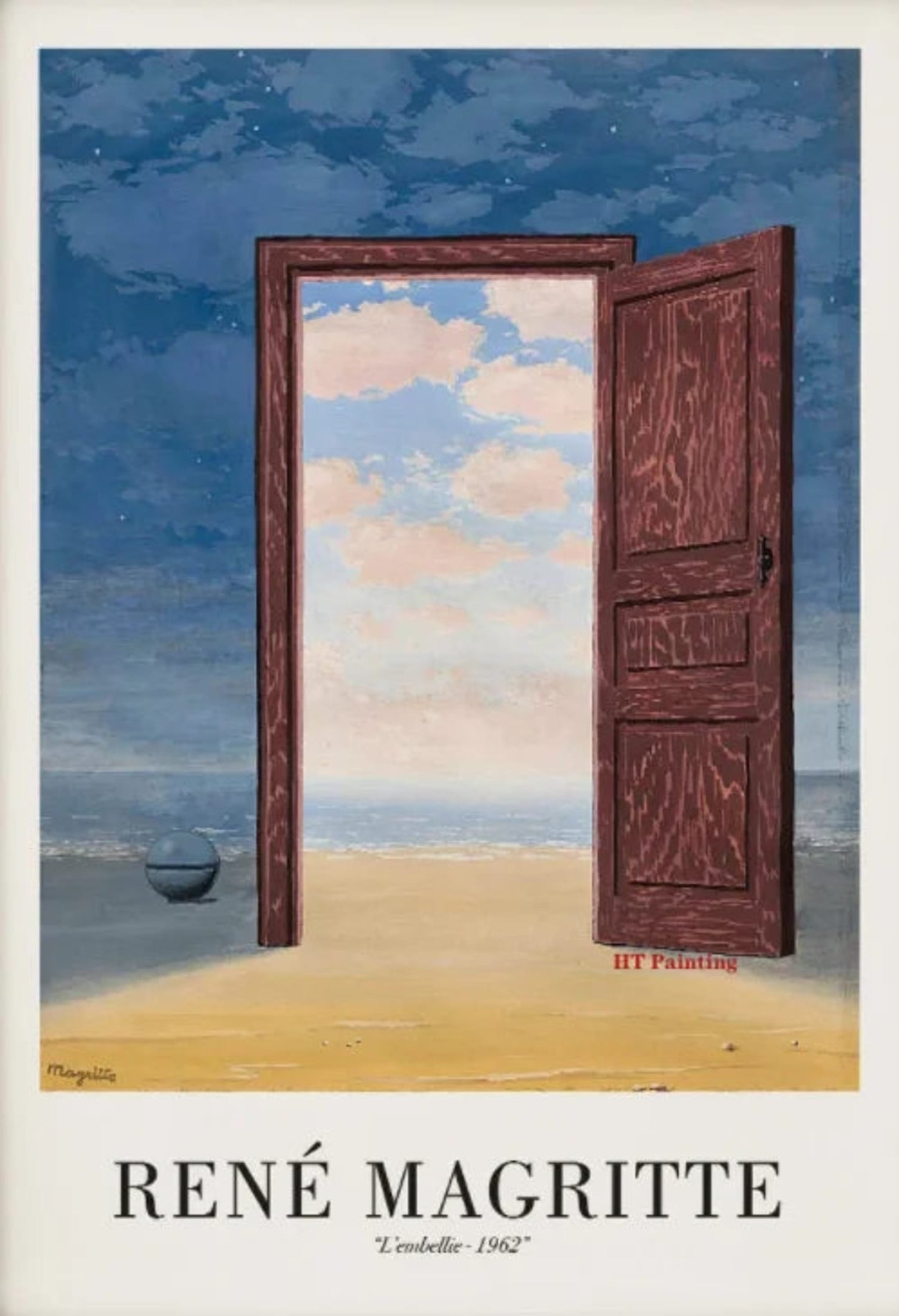 Rene Magritte | L'Embellie | Surrealism Vintage Art