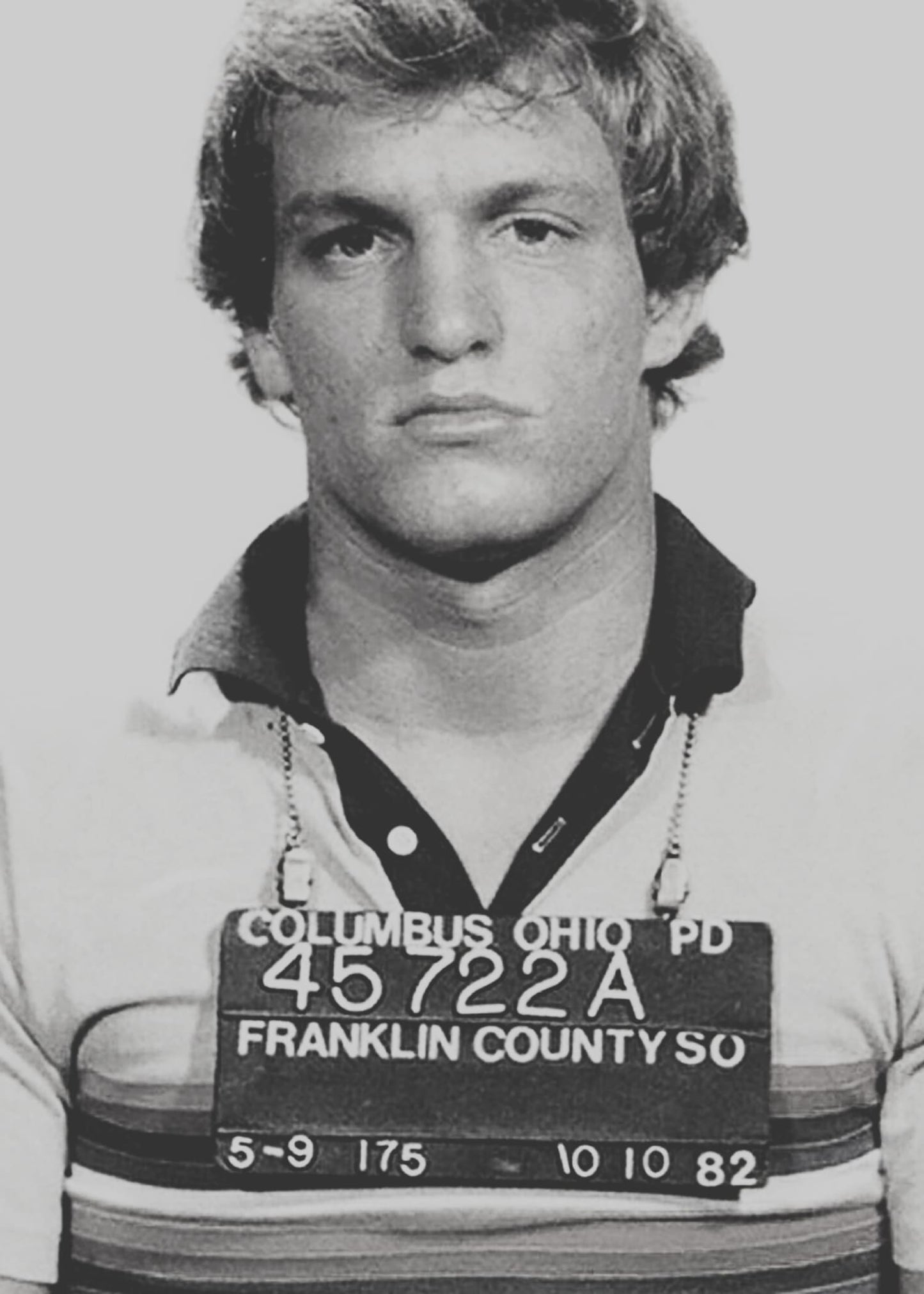 Woody Harrelson Mugshot | Celebrity Art Print
