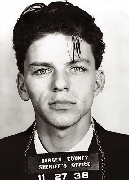 Frank Sinatra Mugshot | Vintage Style