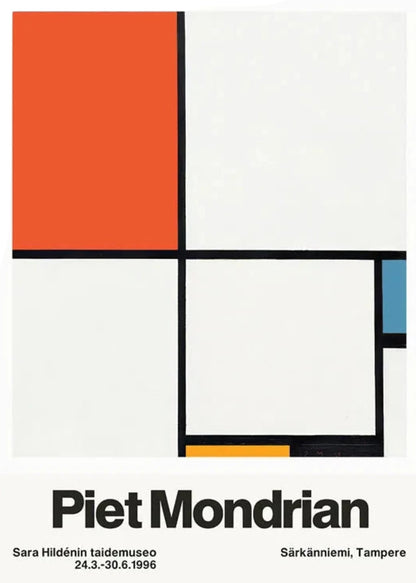 Piet Mondrian | Composition No. III | Abstract Art | Geometric Design | Wall Decor Poster | Fine Art Print | Home Decor | Visual Artwork
