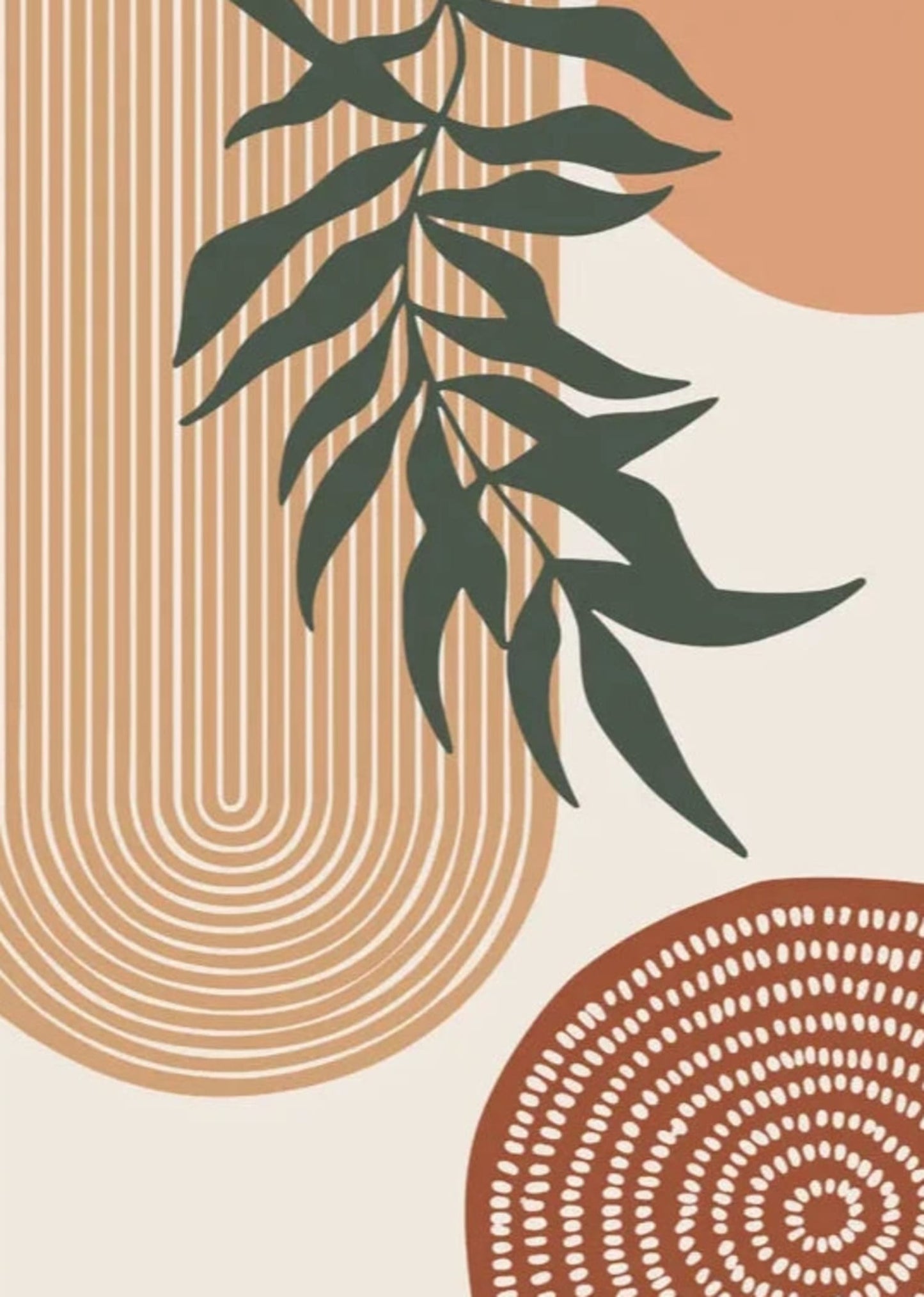 Autumn Leaves Landscape | Nature Art Poster | Fall Foliage Wall Decor | Seasonal Home Decoration | Botanical Print