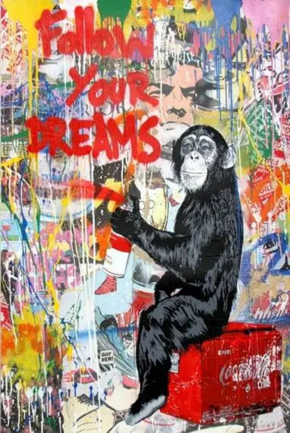 Follow Your Dream | Banksy Graffiti Art