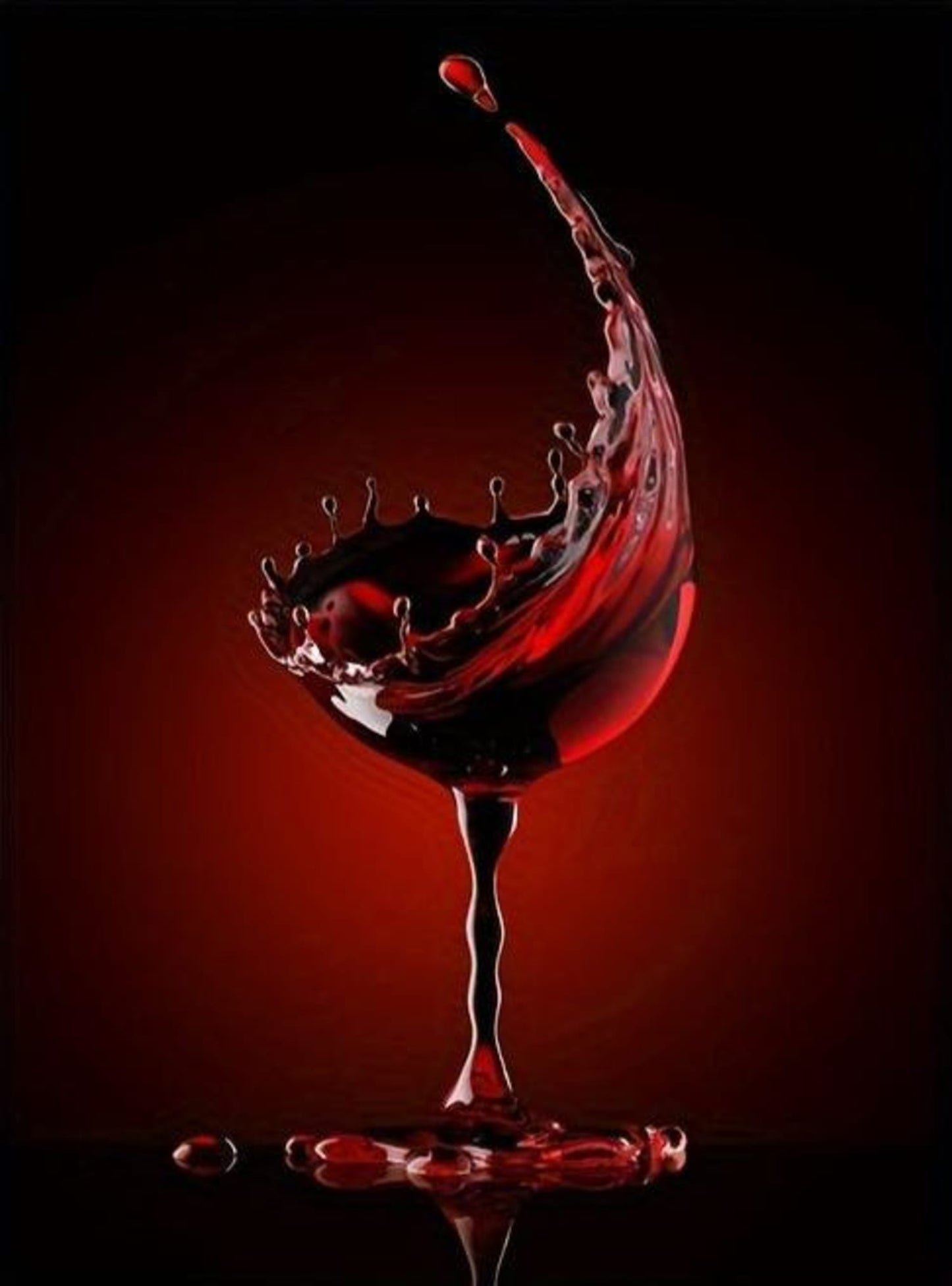 Modern Abstract | Red Wine Splash