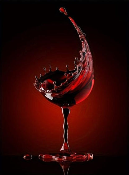 Modern Abstract | Red Wine Splash