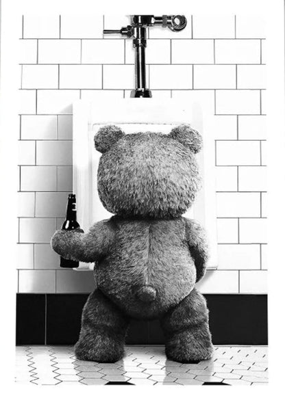 Black White Bear | Modern Art Print