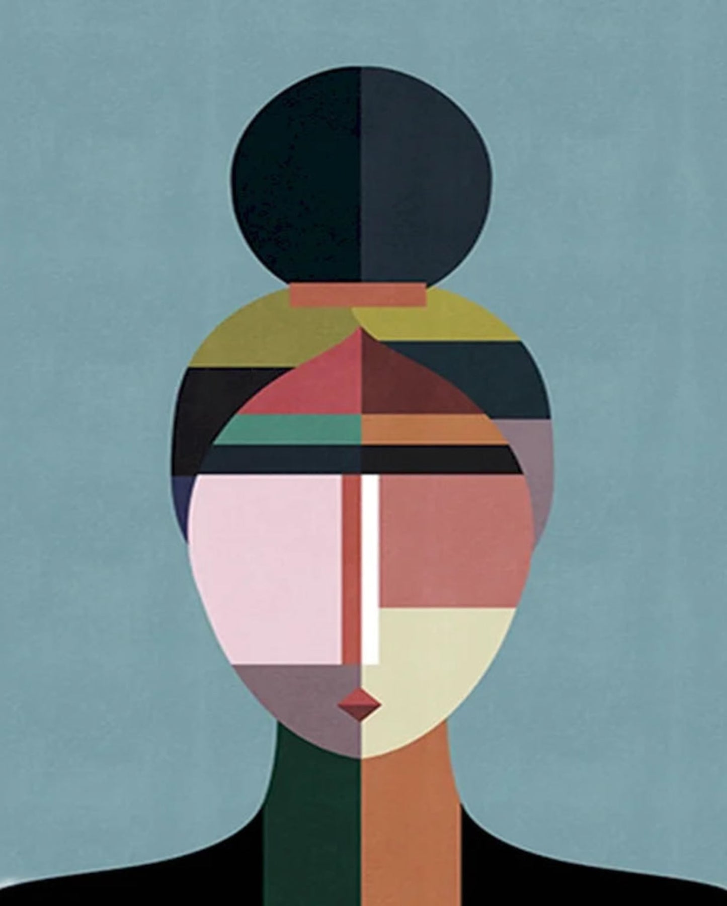 Human Mosaic Poster | Decorative Wall Art | Unique Design for Home & Garden Decor | High-Quality Print