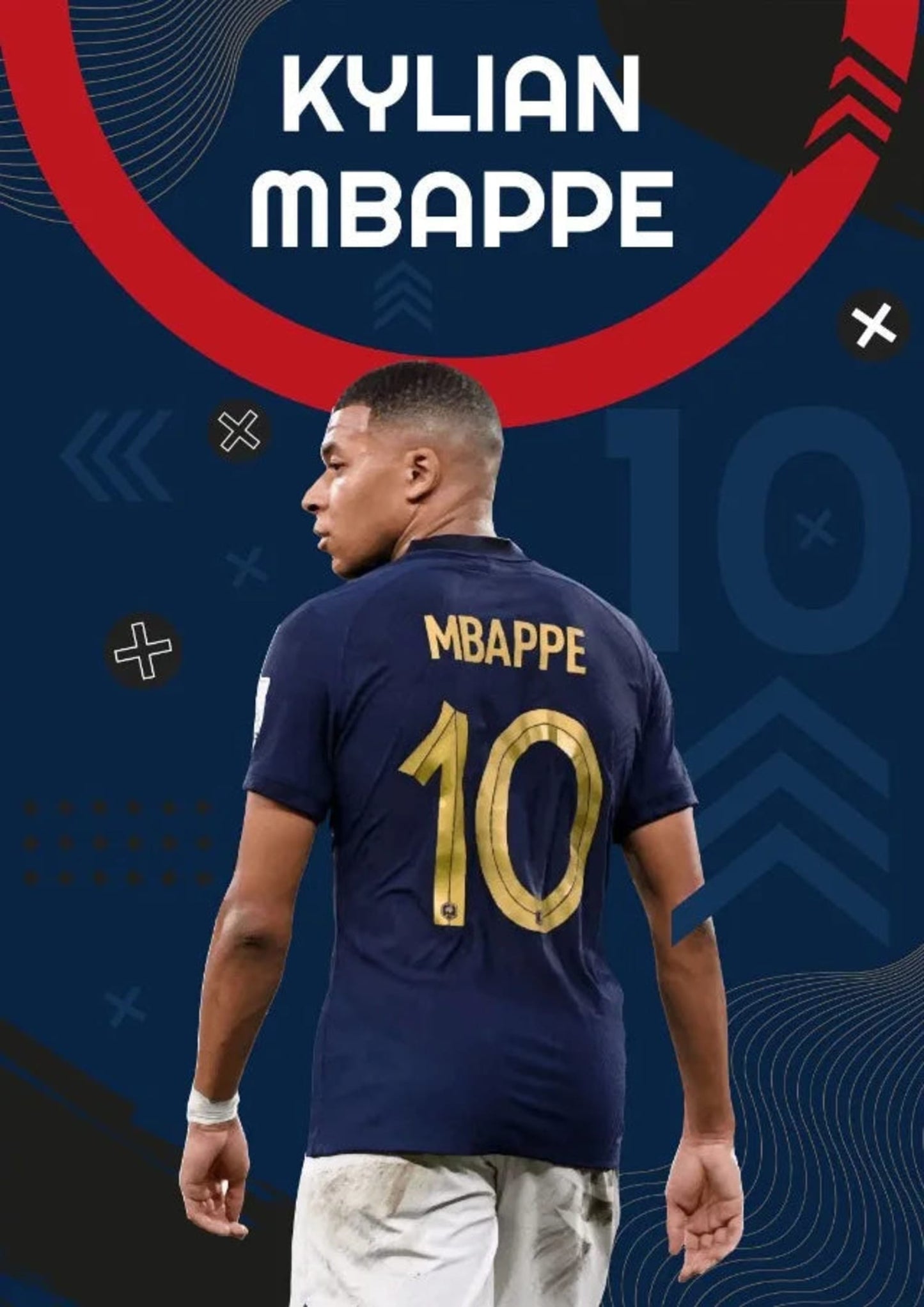 Kylian Mbappe #5 | Celebration |Sport Poster | The Speed, Skill, and Spirit of a Football Legend