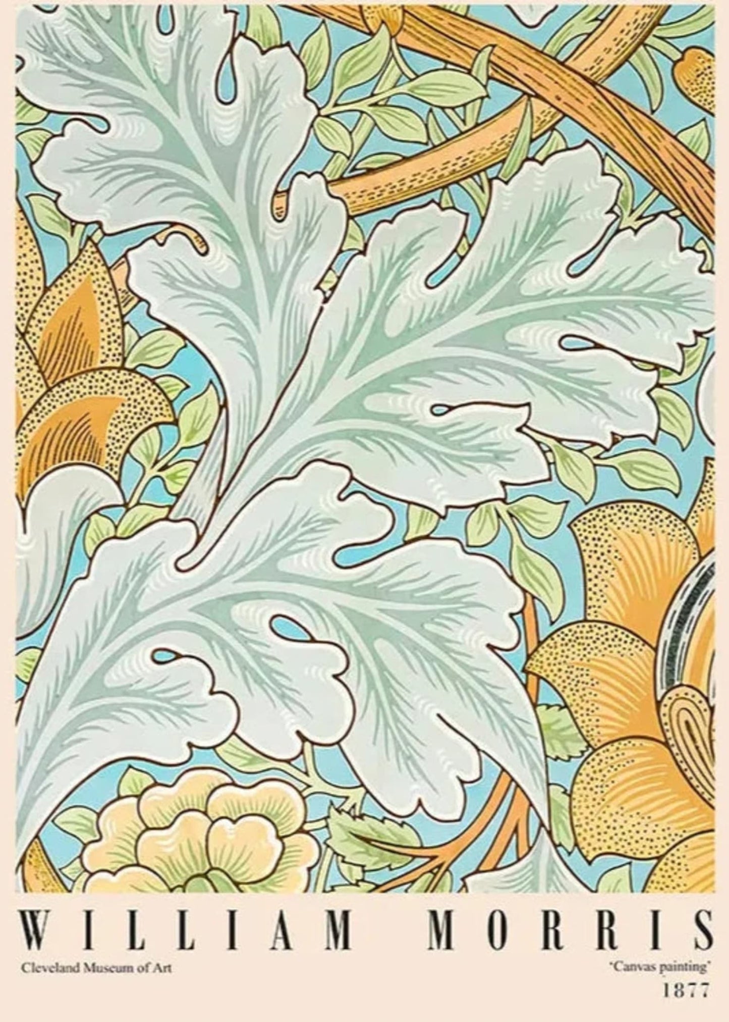 William Morris | St. James Pattern | Vintage Botanical