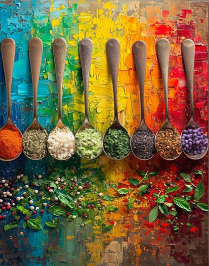 Vintage Kitchen | Colorful Spices