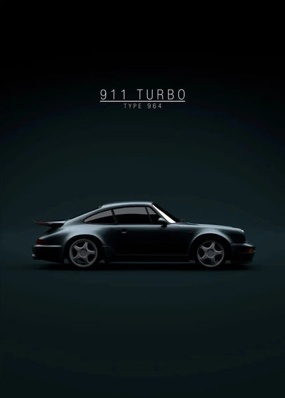 Porsche 911 Turbo | Iconic Car Art
