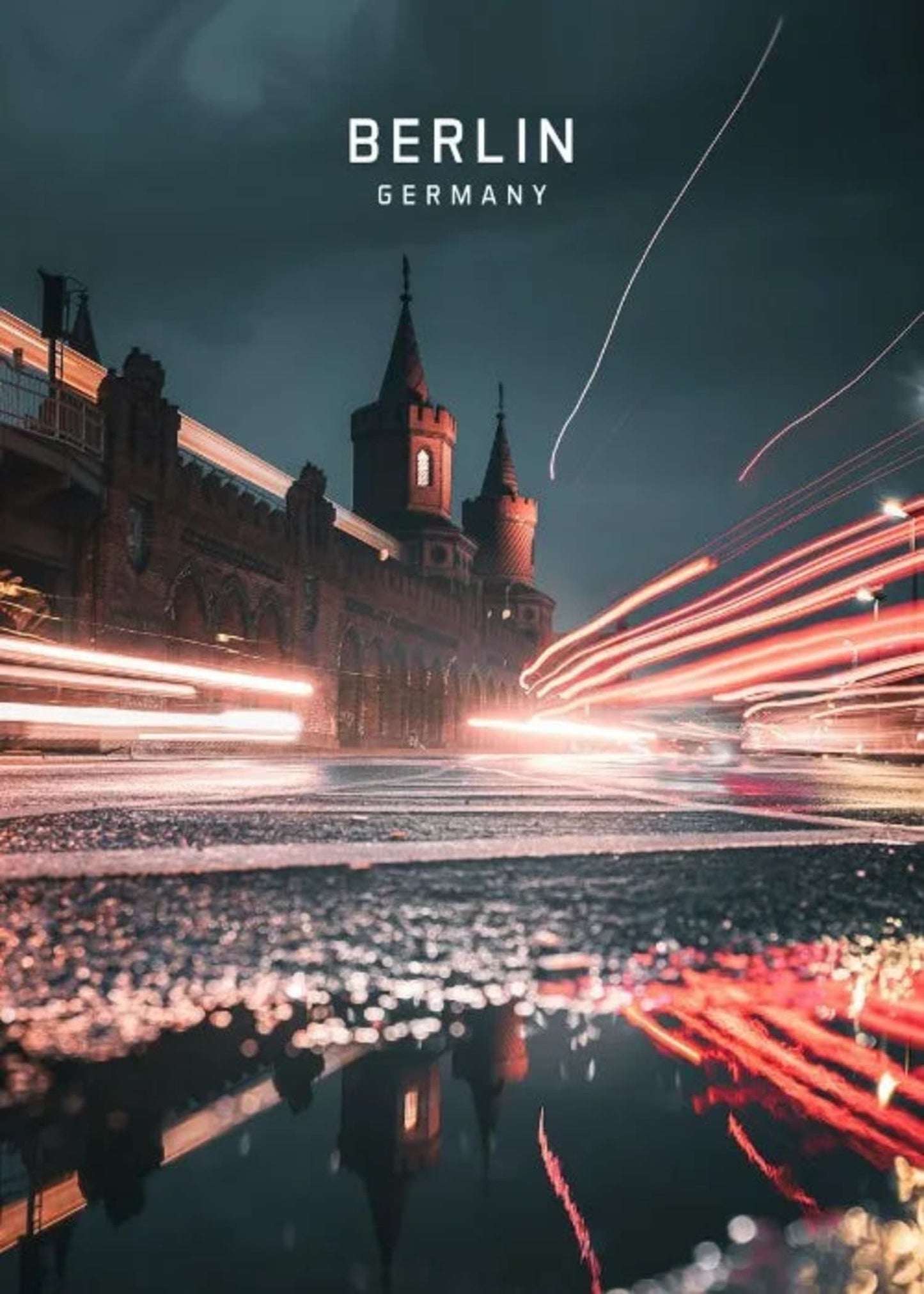 Berlin Traffic Poster | Germany Cityscape Art | European City Decor | Wall Art for Home & Office