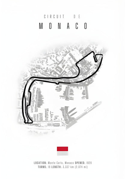 Monaco F1 Track Layout
