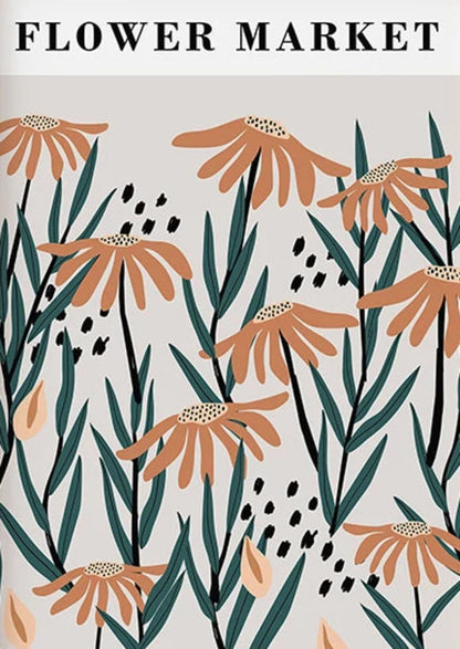 Spring Flower Market | Vibrant Floral Decor | Bright Seasonal Botanical