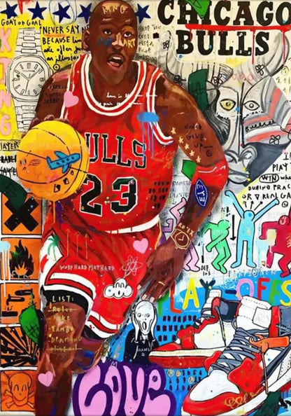 Michael Jordan | Chicago Bulls | Graffiti Style