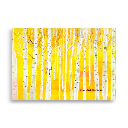 Poster - Birkenwald Birch Forest