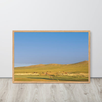 Poster - Steppe on a calm morning, Mongolia