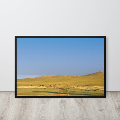 Poster - Steppe on a calm morning, Mongolia