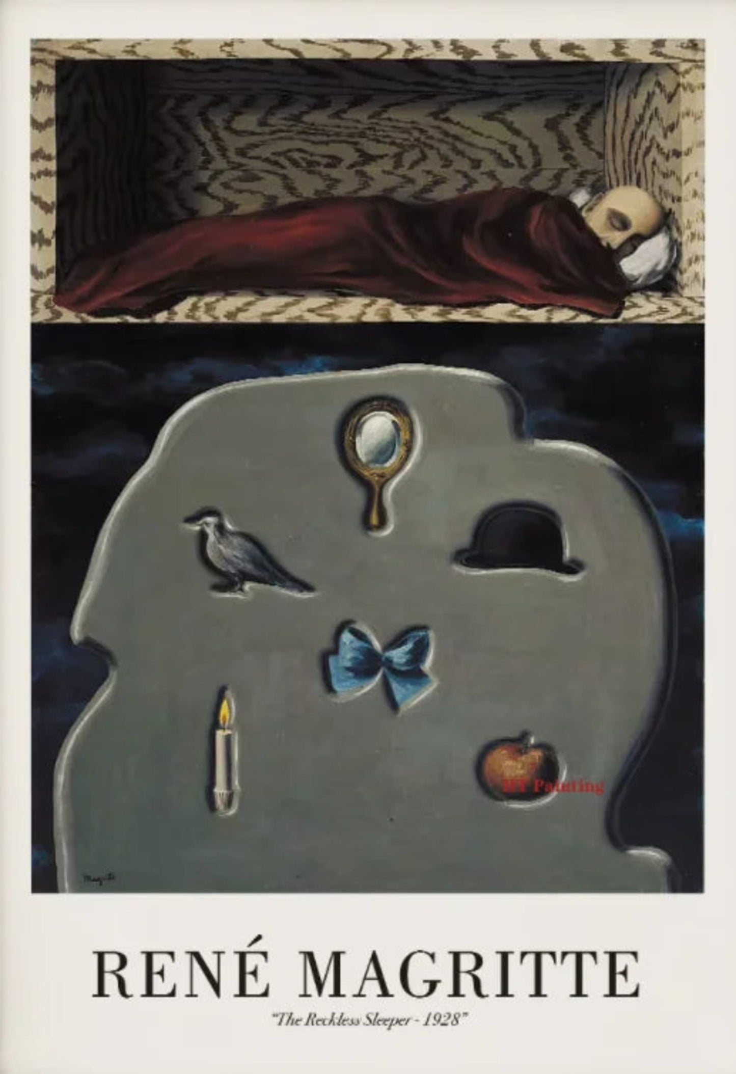 Rene Magritte The Reckless Sleeper 1928 | Surrealist Vintage Art
