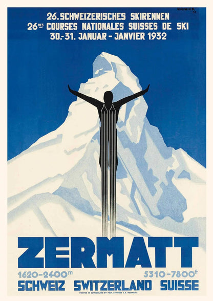 VINTAGE ZERMATT WINTER SPORTS