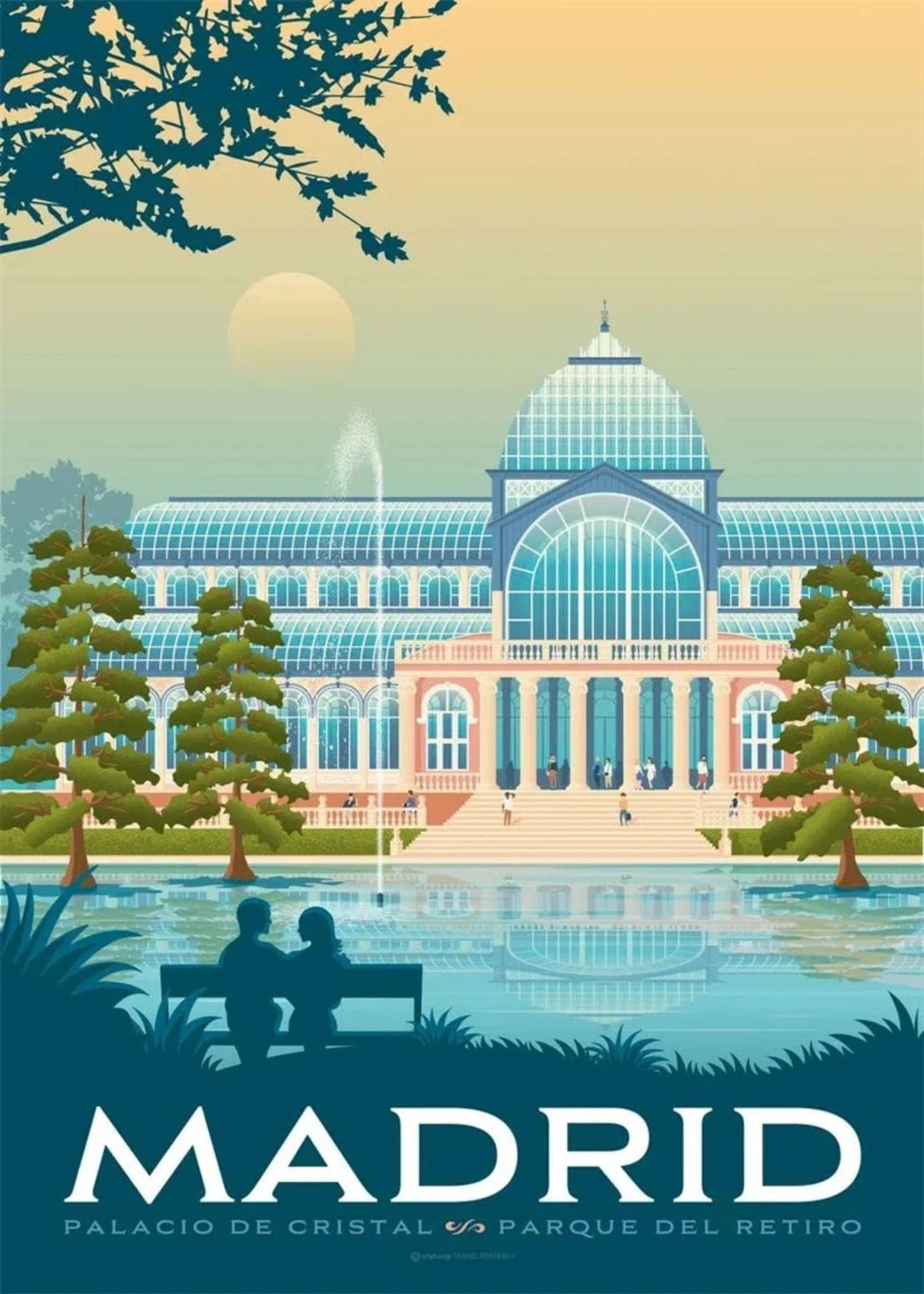 Madrid Cityscape | Vibrant Travel Art