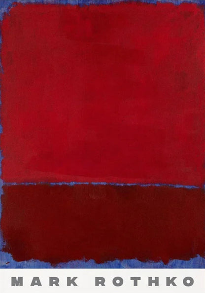 Mark Rothko | Abstract Expressionism | Bordeaux & Red on Blue