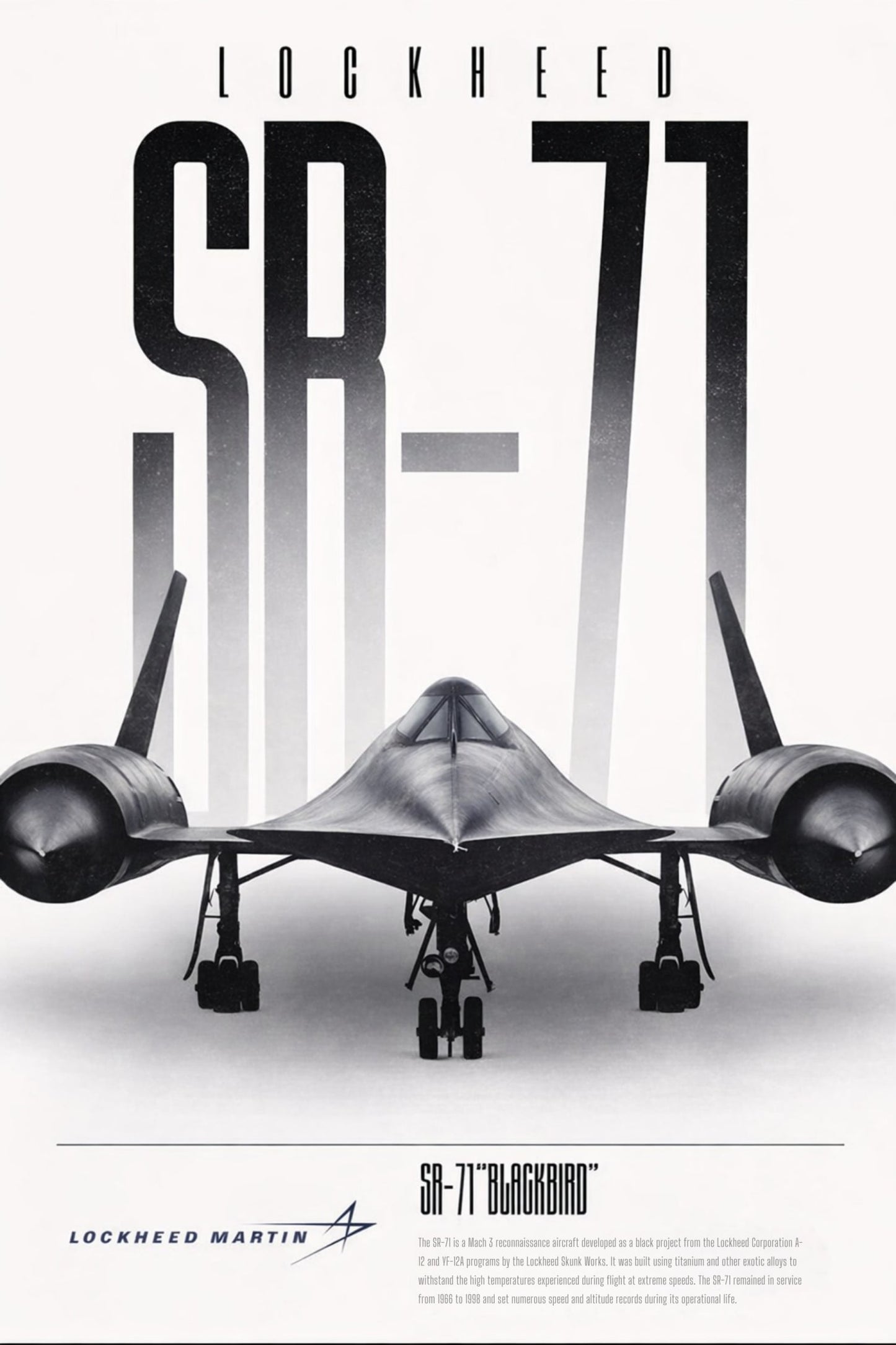 Lockheed SR-71 Blackbird | Vintage Supersonic Jet