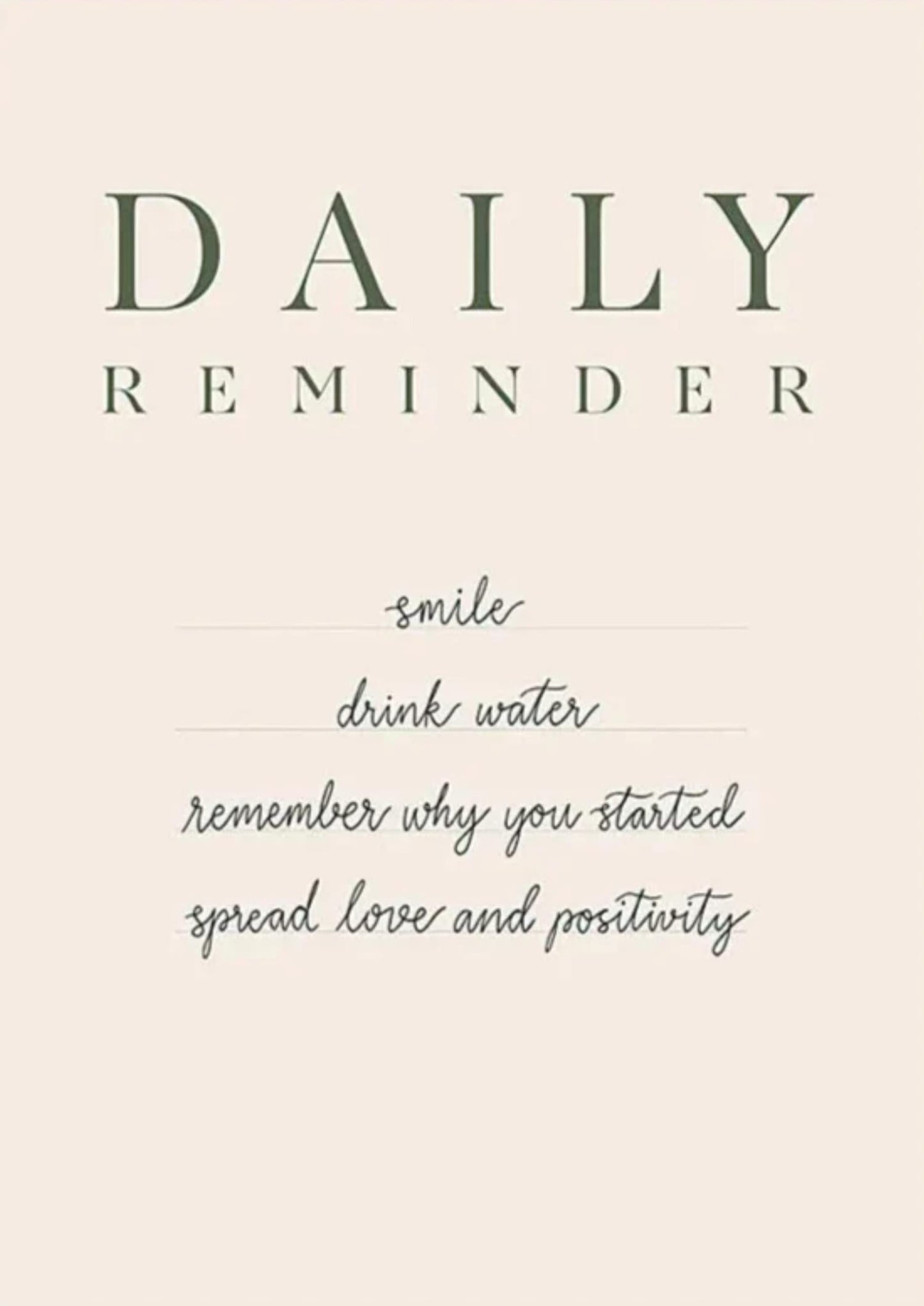Smile & Drink Water | Positive Vibes | Motivational