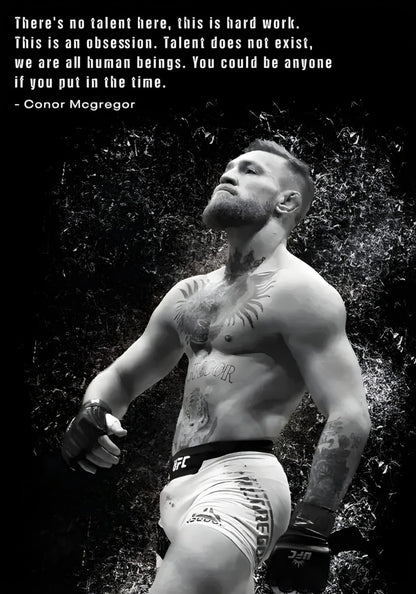 Conor McGregor | Hard Work Over Talent | UFC Gym Decor