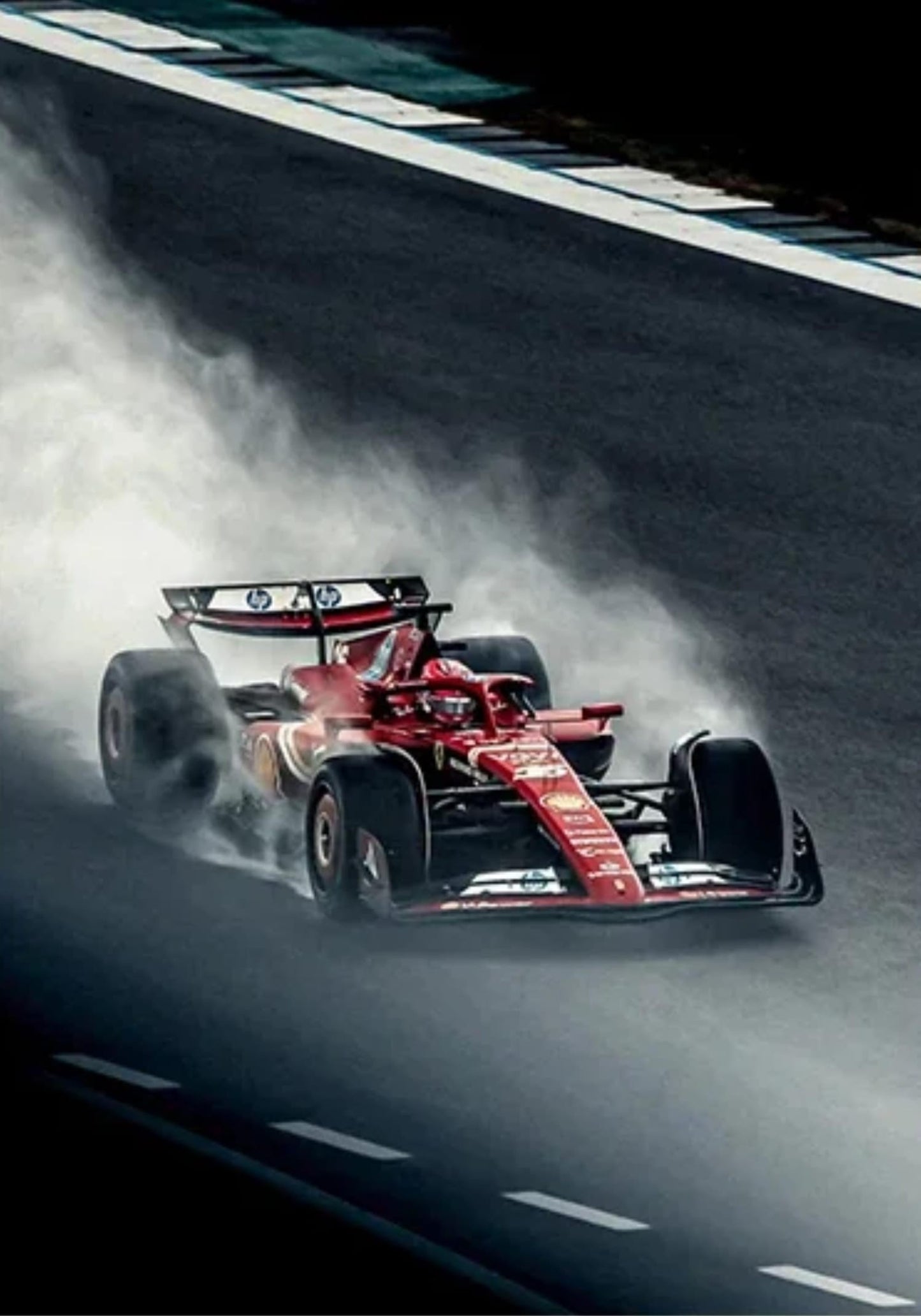 Senna Grand Prix | Abstract Racing Graffiti | Leclerc Supercar