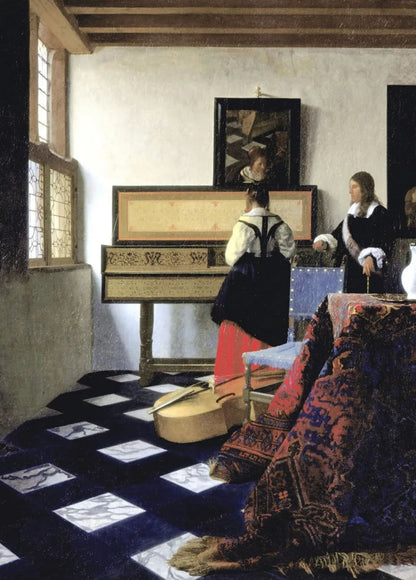 Johannes Vermeer | The Music Lesson | Classic Dutch Art