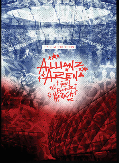 Allianz Arena Poster | Stunning Wall Decor | High-Quality Artwork | Perfect for Home & Office | Football Stadium Design