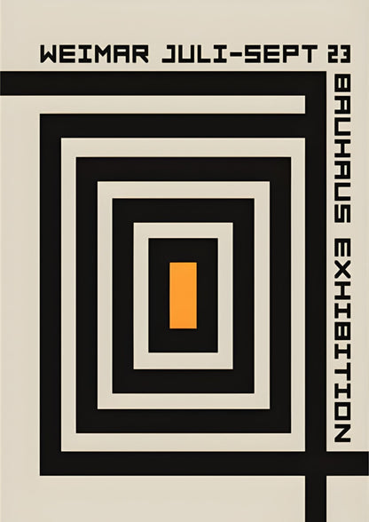 Bauhaus Modern Geometry | Vibrant Minimalist Abstract