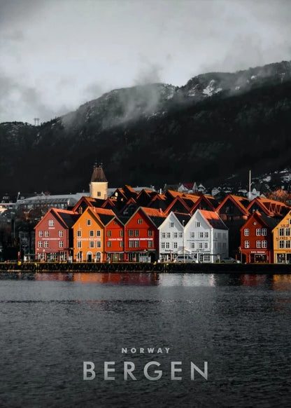 Bryggen Waterfront | Bergen Seaside | Colorful Architecture