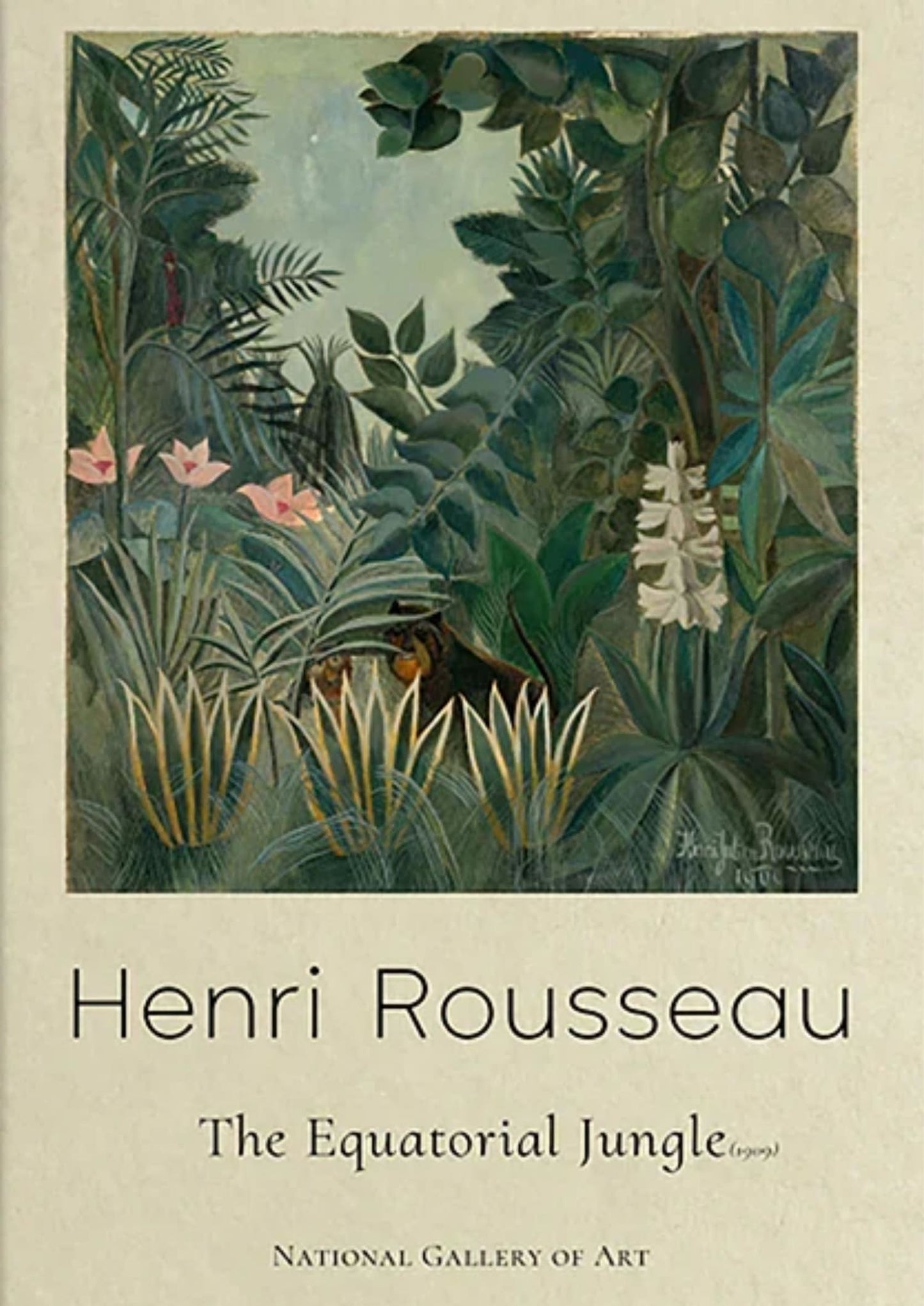 Henri Rousseau | The Equatorial Jungle | Vintage Botanical Scene