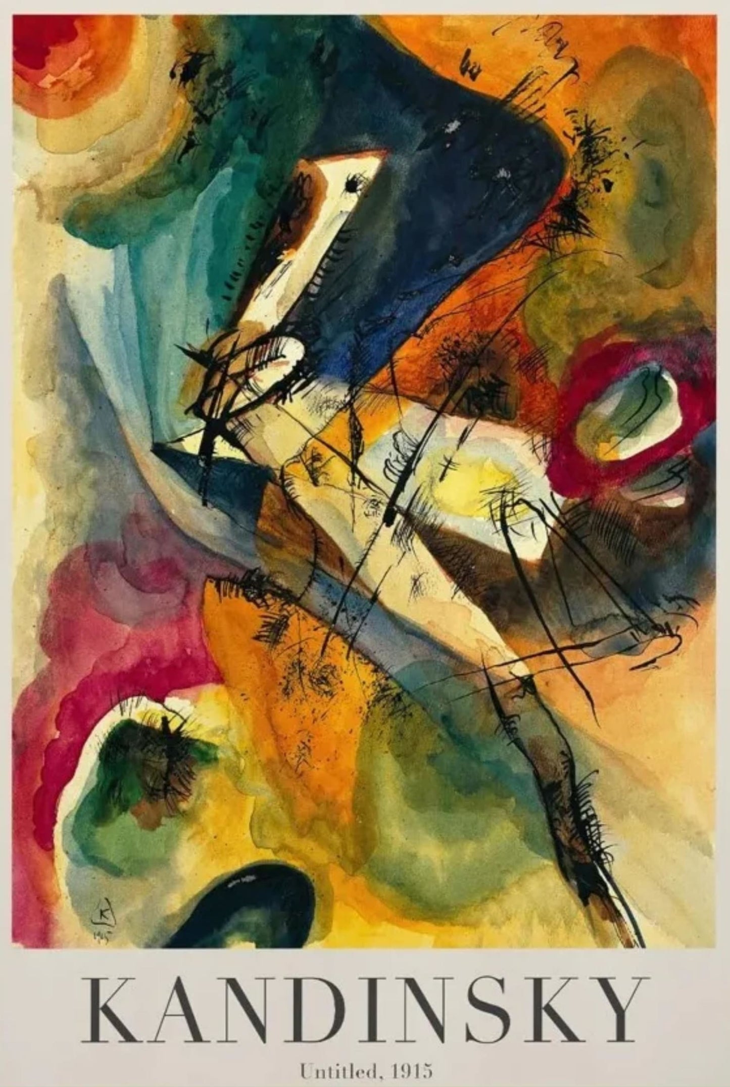 Untitled | Kandinsky | 1915 Expressionist Art