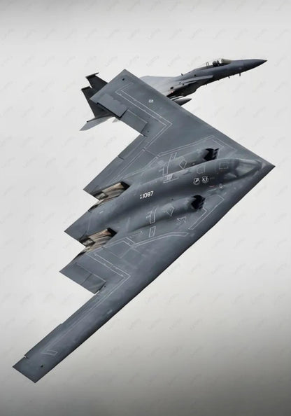 Aviation Art Print | B2 Stealth Bomber Jet Aesthetic | Modern Home Decor | Artwork for Office