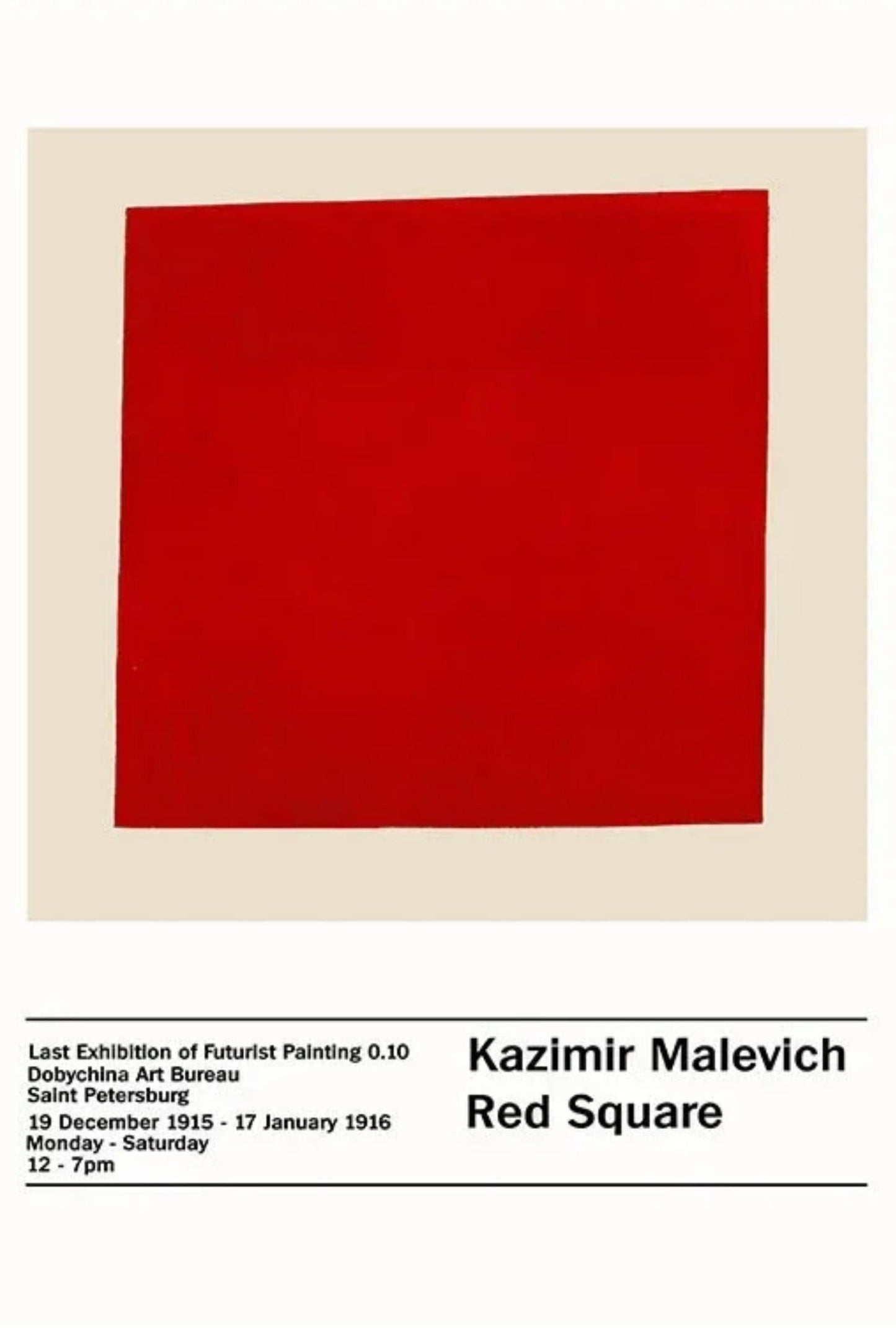 Red Square | Kazimir Malevich | Modern Minimalist