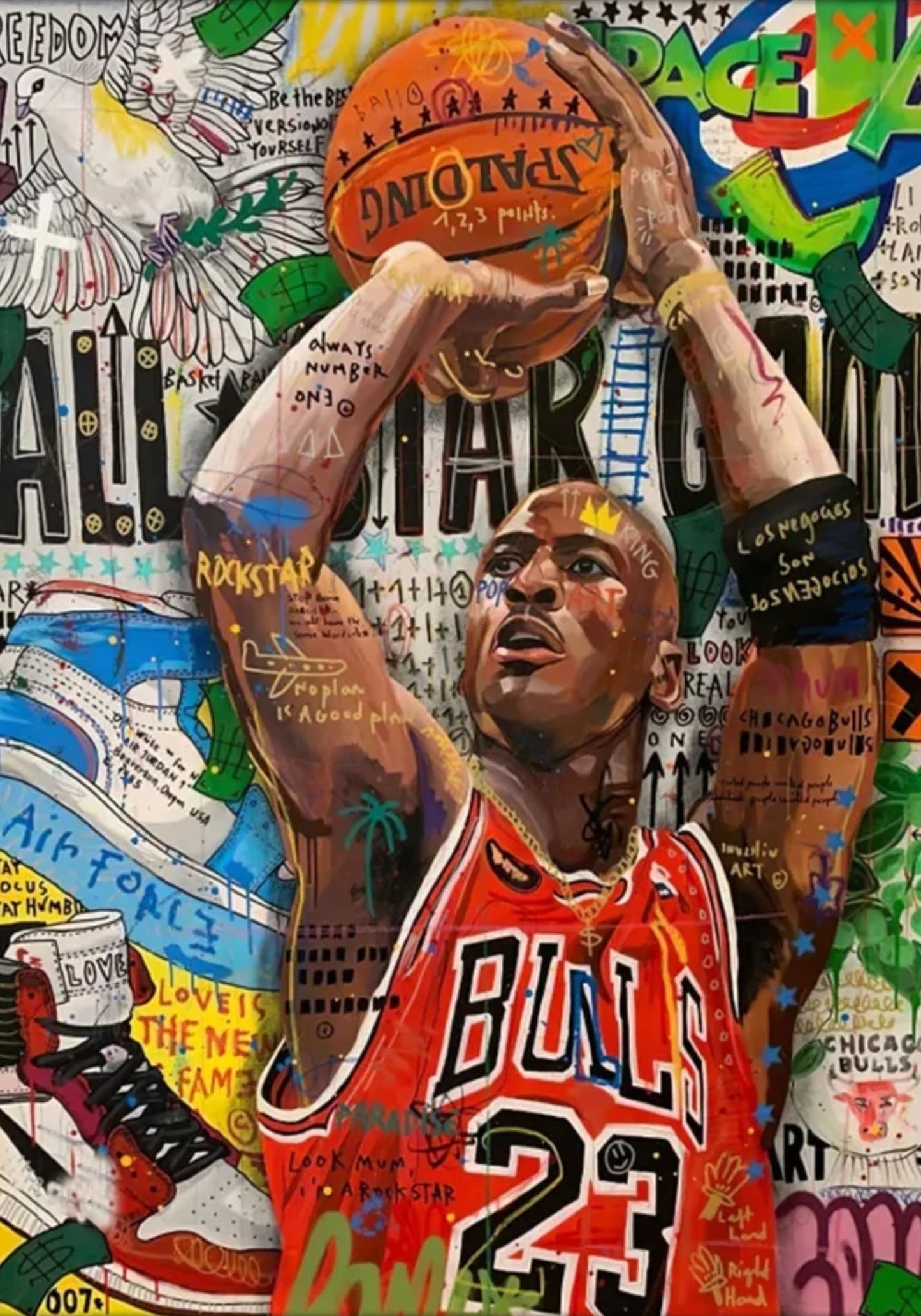 Michael Jordan | Chicago Bulls Graffiti Art