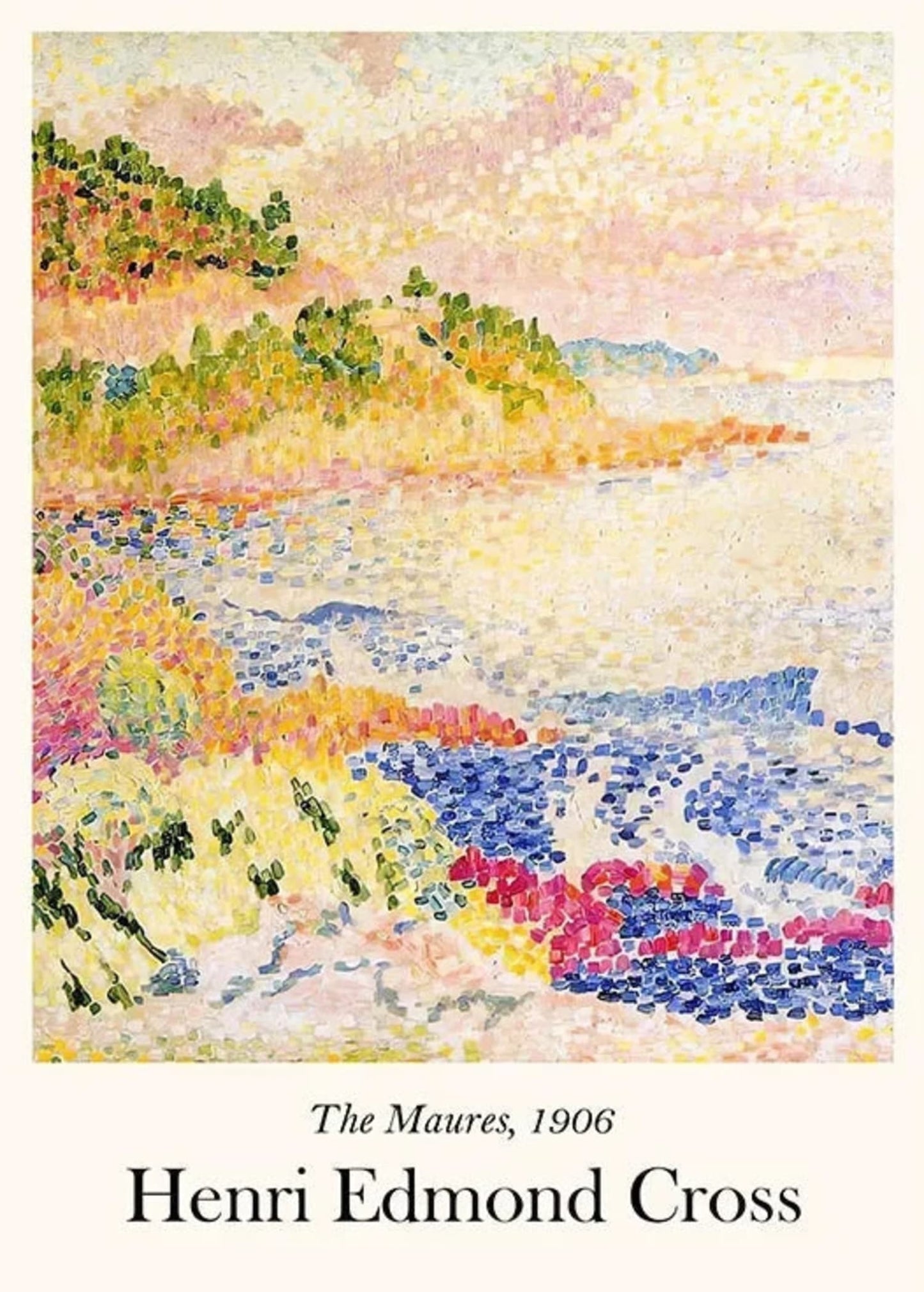 Henri Edmond Cross | The Maures 1906 | Impressionist Landscape