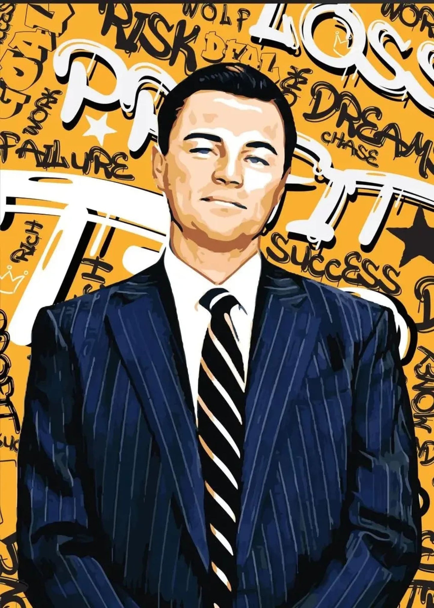 DiCaprio in The Wolf of Wall Street | Classic Movie Canvas