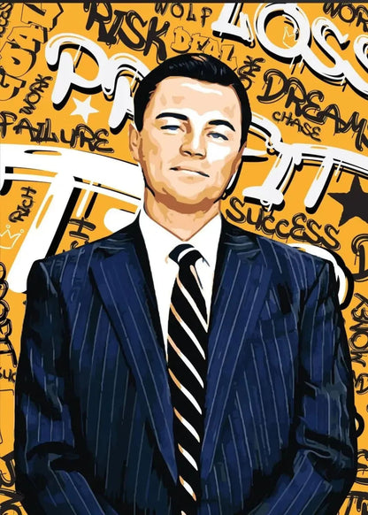 DiCaprio in The Wolf of Wall Street | Classic Movie Canvas