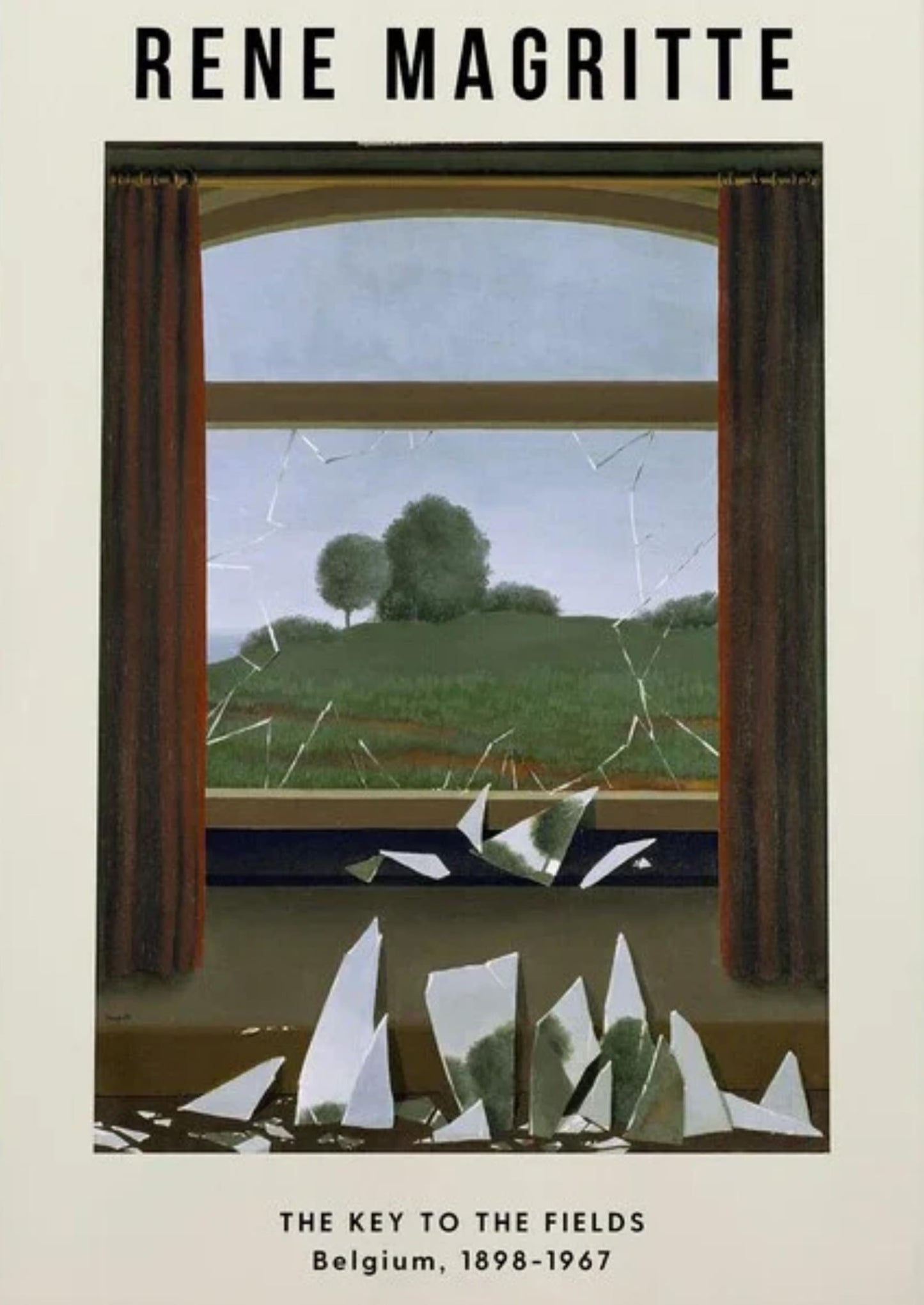 Rene Magritte The Key to the Fields | Surrealism Art