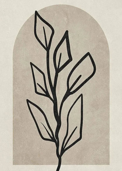 Geometry Inspired Nature Poster | Modern Abstract Art Wall Decor | Home & Garden Decor | Visual Artwork Print